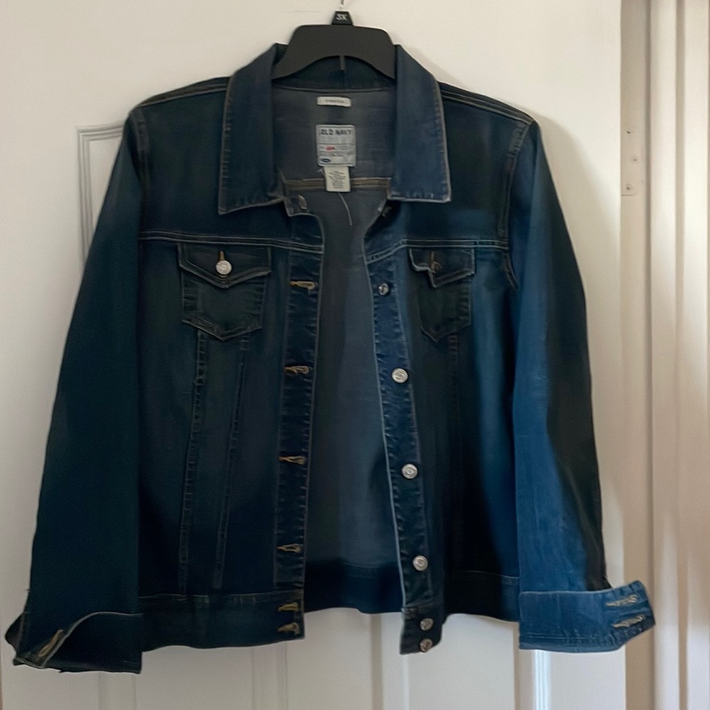 Old Navy Dark Denim Jacket Woman’s sz XXL